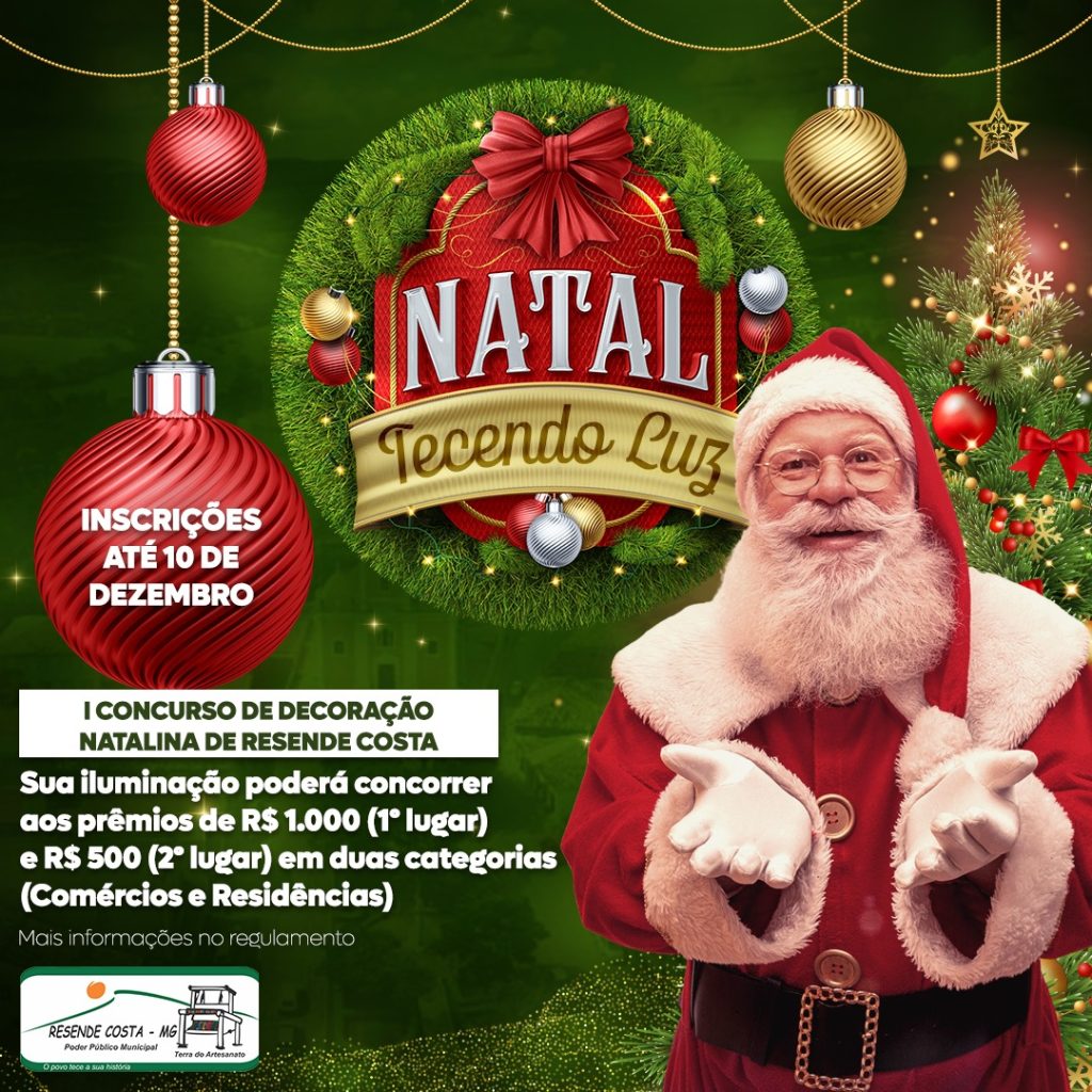 1º Concurso de Decoração Natalina de Resende Costa