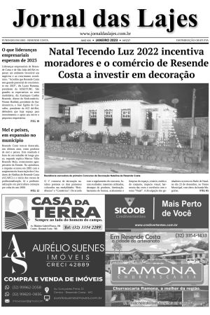 Destaques da edição de janeiro/2023 do Jornal das Lajes de Resende Costa