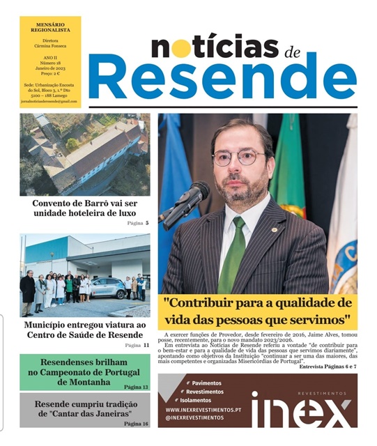 Nova edição (janeiro/2023) do jornal “Notícias de Resende”