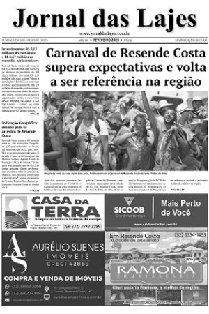 Resende Costa: destaques da edição de fevereiro/2023 do Jornal das Lajes