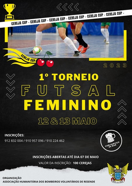 Resende: vem aí o 1º Torneio de Futsal Feminino “CEREJA CUP”