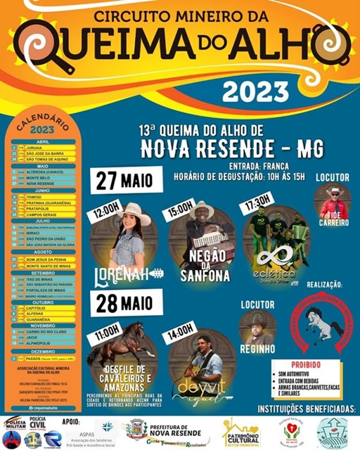 Nova Resende realiza a tradicional “Queima do Alho”