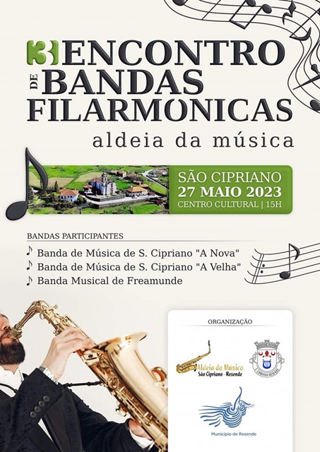 Resende: Encontro de Bandas Filarmônicas “Aldeia da Música”, na Freguesia de S. Cipriano