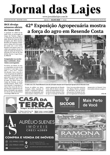 Resende Costa: os destaques da edição de julho do Jornal das Lajes