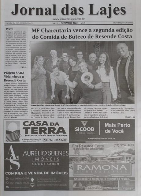 Resende Costa: os destaques da edição de setembro do jornal das Lajes
