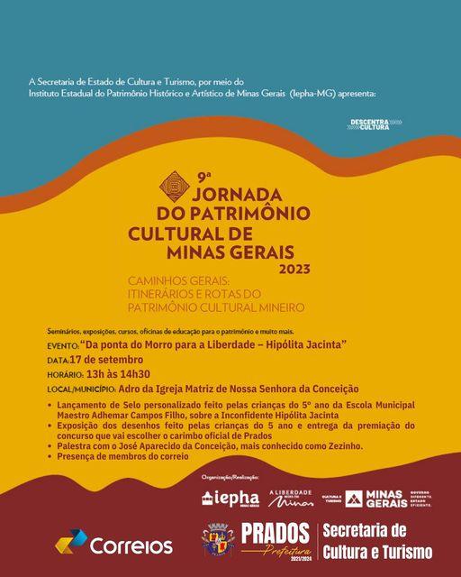 Prados participa da Jornada do Patrimônio 2023, do Governo de Minas Gerais