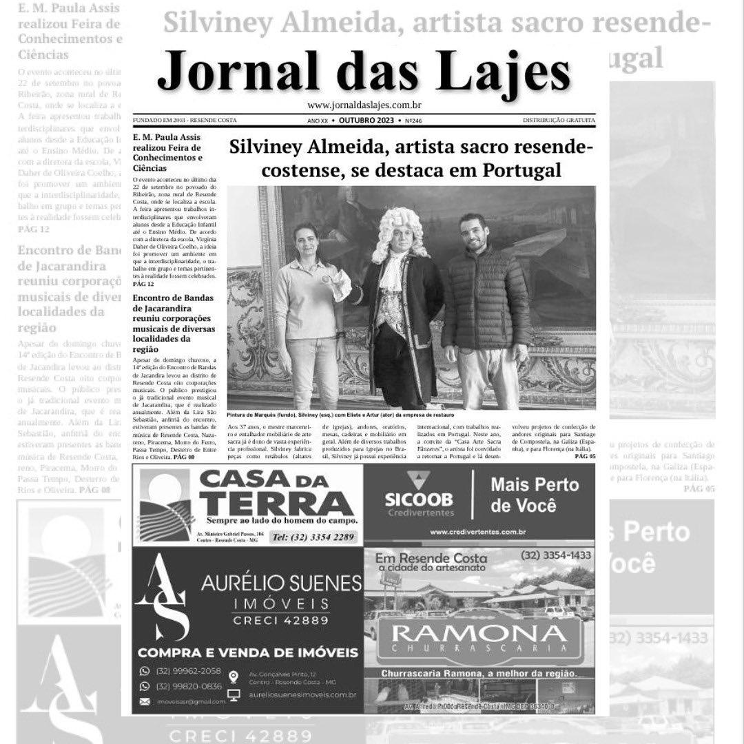Resende Costa: destaques da edição de outubro do Jornal das Lajes