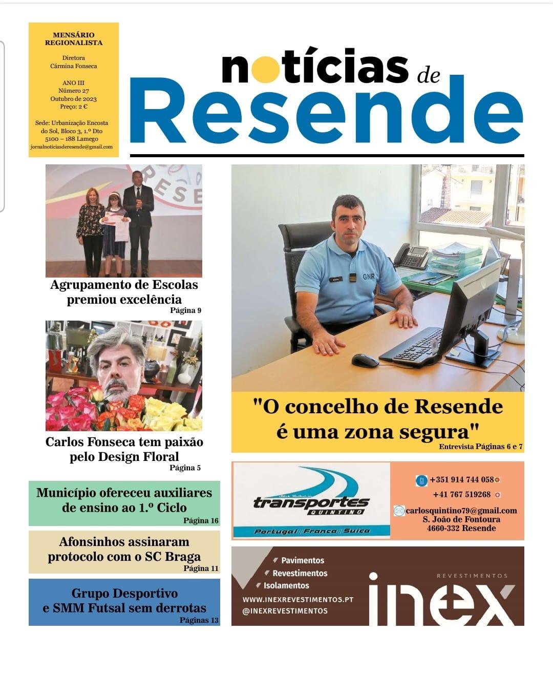 Destaques da edição de outubro/2023 do jornal Notícias de Resende