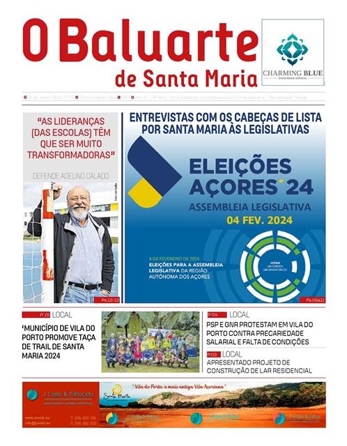 Eleições legislativas, o principal destaque do jornal o Baluarte de Santa Maria