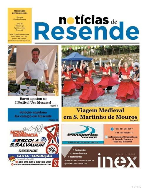 Destaques da edição de Agosto/2024 do jornal Notícias de Resende