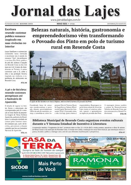 Resende Costa: destaques capa da edição de maio/2025 do Jornal das Lajes