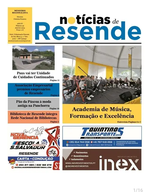 Resende: destaques de capa da edição de abril/2025 do jornal Notícias de Resende