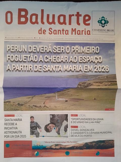 Vila do Porto: destaques da edição de julho do Jornal Baluarte de Santa Maria