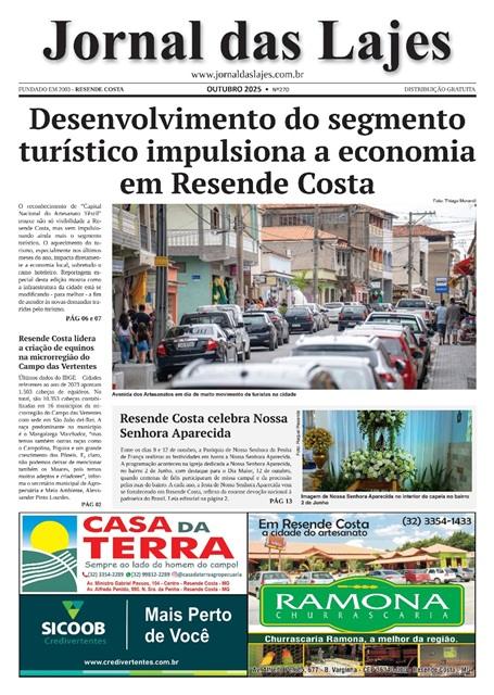 Resende Costa: destaques da edição de outubro do Jornal das Lajes