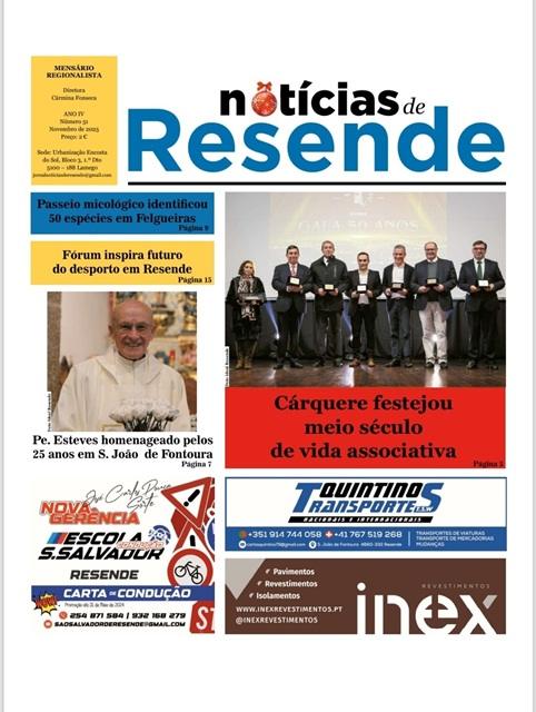 Destaques de capa da edição de novembro do jornal Notícias de Resende