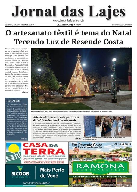 Resende Costa: destaques da edição de dez./2025 do Jornal das Lajes