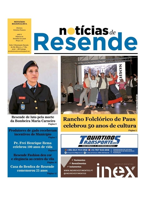 Destaques da edição de setembro de Notícias de Resende